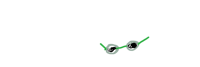 a pair of green glasses on a black background